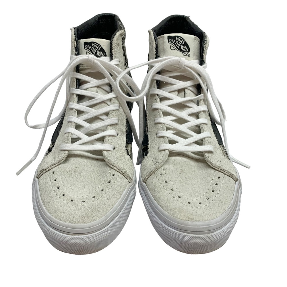Vans Sk8-Hi Italian weave black & white high top sneakers 5.5 - Picture 15 of 15